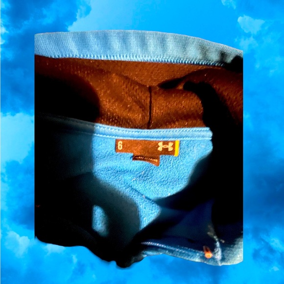 Under Armour Blue Zippered Hoodie, Size 6 - Picture 3 of 3